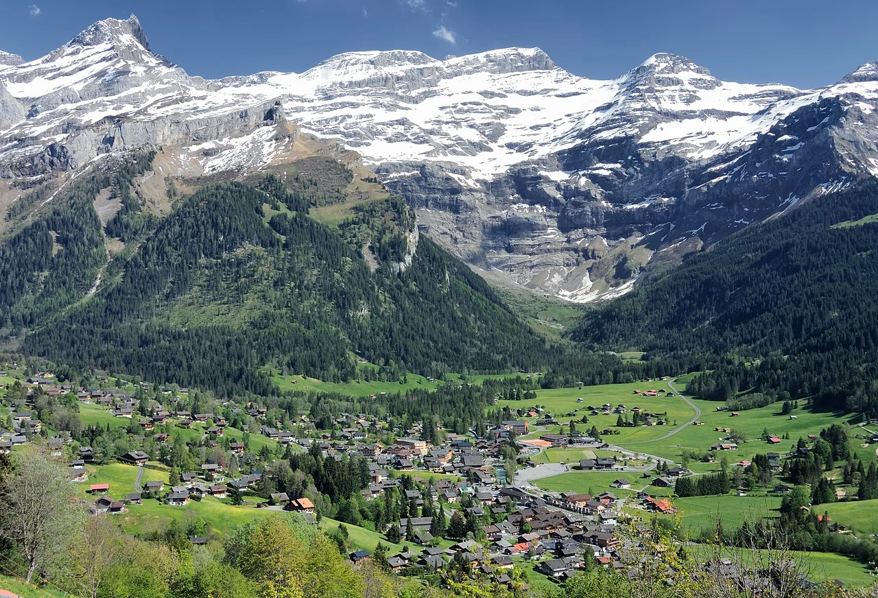 Vue sur le village des Diablerets